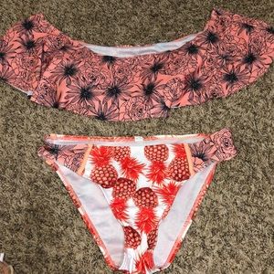 off the shoulder swim suit